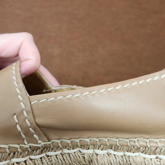 Prada Leather Espadrille Platform Open Toe Shoe - Picture 10 of 11